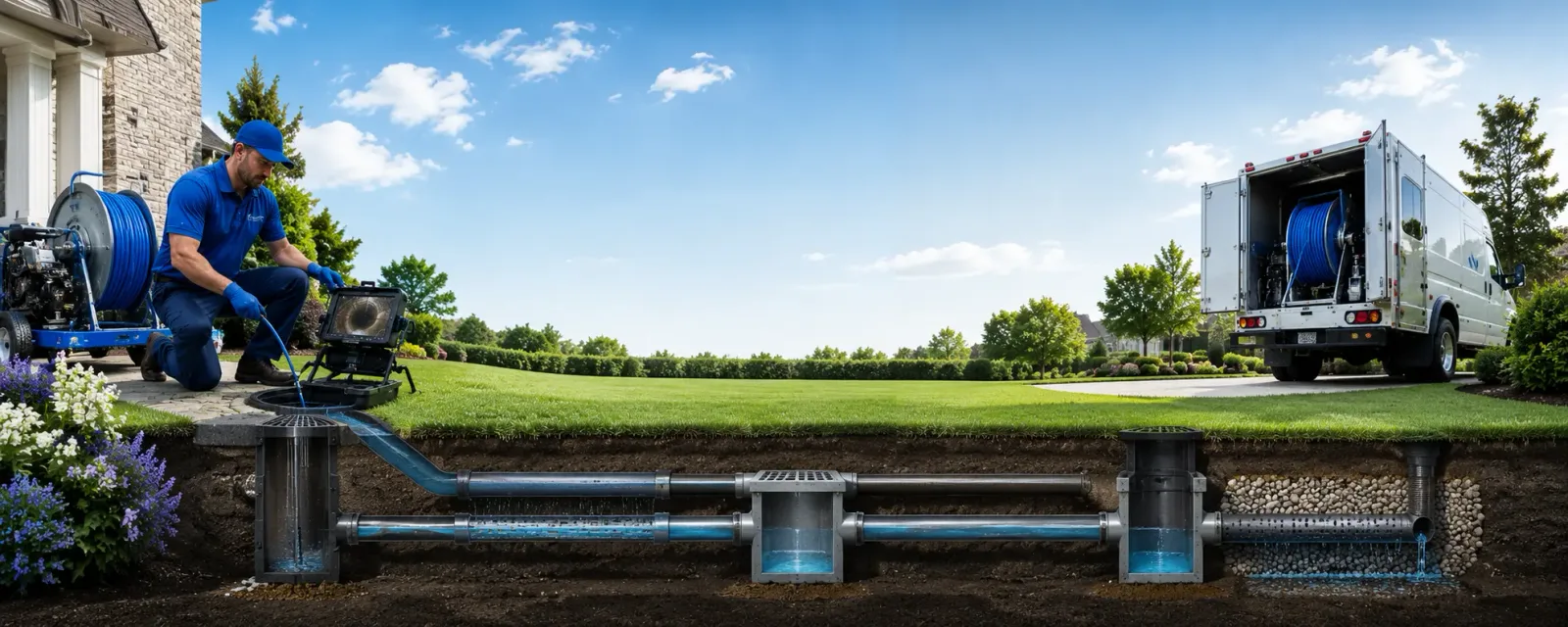 Outdoor drain cleaning information for Ector, TX